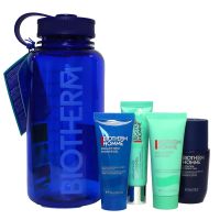 Drop Collection Homme Les Essentiels d'Hydratation visage et corps gourde bleue