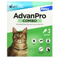 Advanpro Combo puces tiques pour chats furets 3 pipettes répulsives