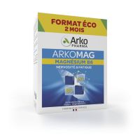 Arkomag magnésium B6 nervosité fatigue 120 gélules
