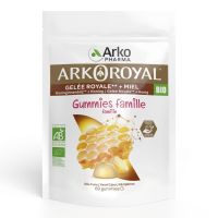 ArkoRoyal gelée royale miel Famille bio 60 gummies