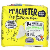 M'acheter 14 serviettes ultra absorbantes flux normal
