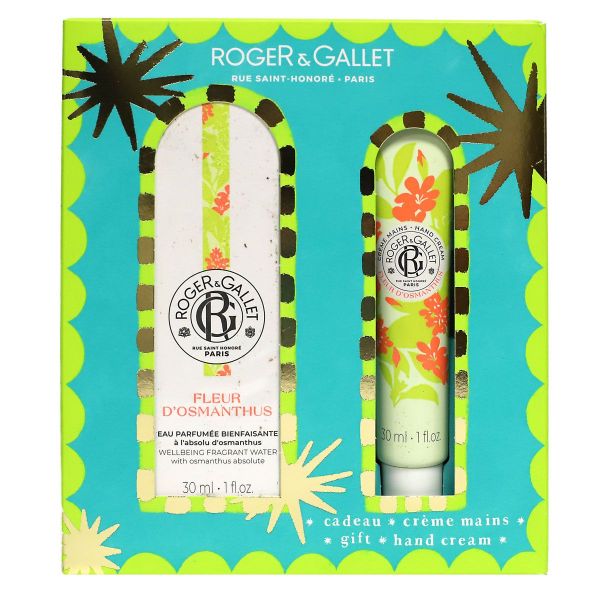 Coffret Fleur d'Osmanthus eau parfumée Bienfaisante 30ml + creme mains 30ml offert