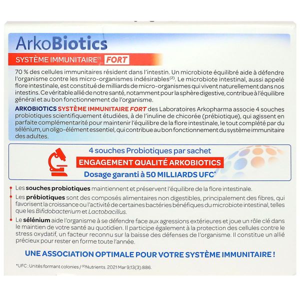 Arkobiotics système immunitaire Fort 7 sachets
