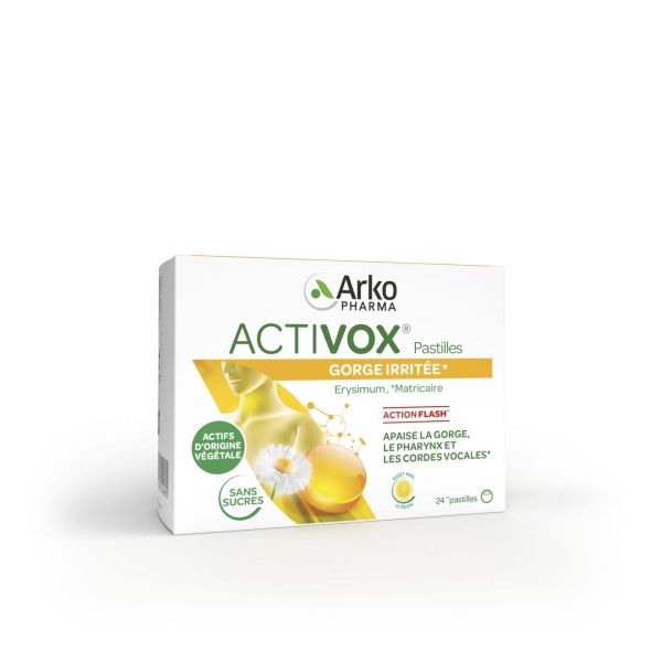 Activox menthe eucalyptus 24 pastilles