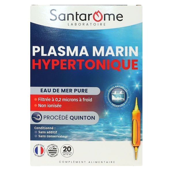 Plasma marin hypertonique 20 ampoules
