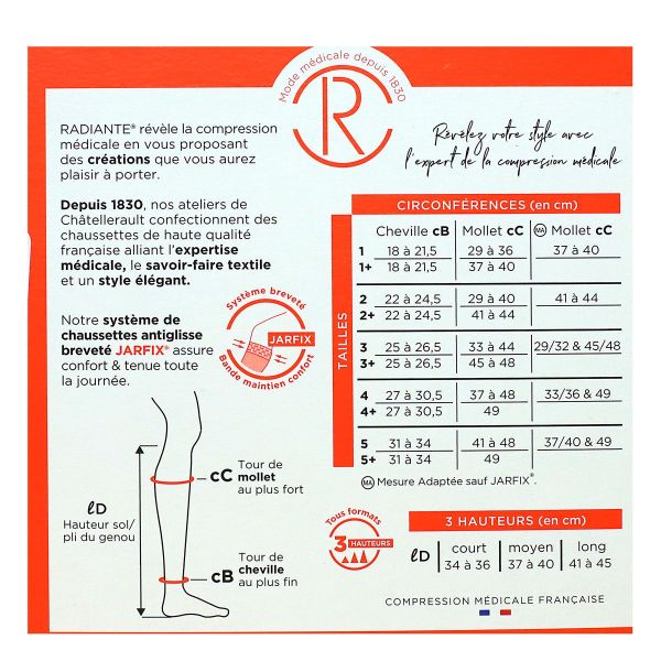 Jarfix chaussettes Voilisim Smoky noir moyen taille 2