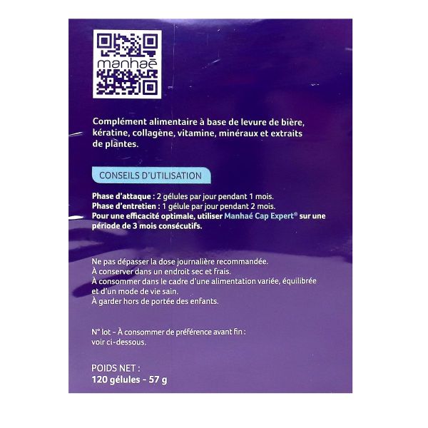 Cheveux Expert  programme 3 mois 120 gélules + shampoing 50ml offert