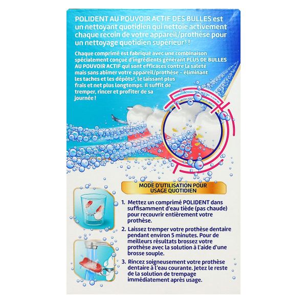 Anti-bactérien nettoyant appareil dentaire 72 comprimés