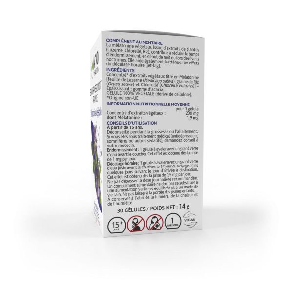 Arkogélules Mélatonine végétale 1,9mg 30 gélules