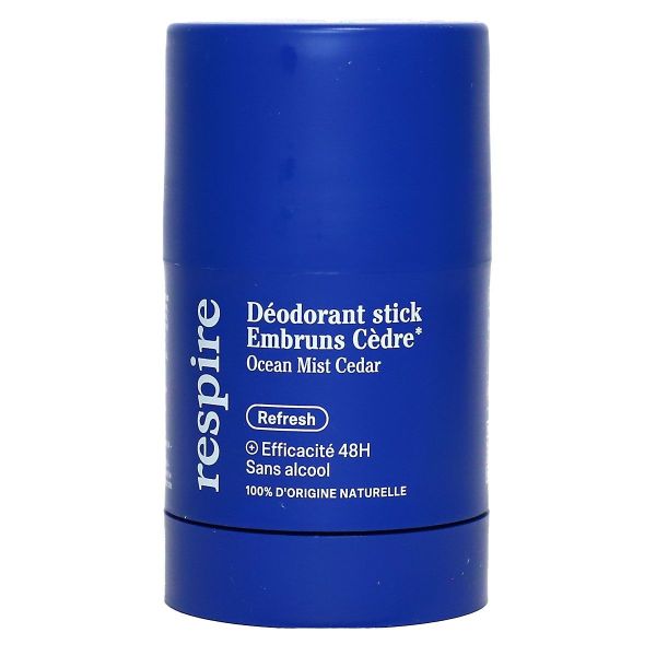 Refresh deodorant stick embruns cèdre 48h sans alcool 50g
