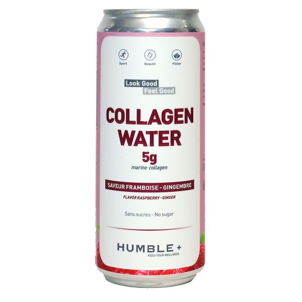 Eau pétillante au collagène fraise-gingembre 33ml