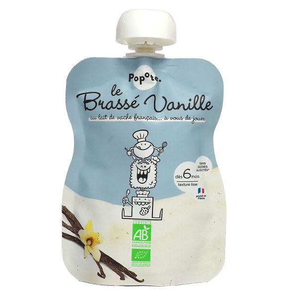 Le brassé vanille gourde purée bio dès 6 mois 100g
