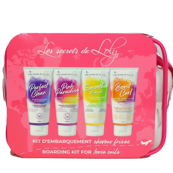 Trousse voyage cheveux frisés