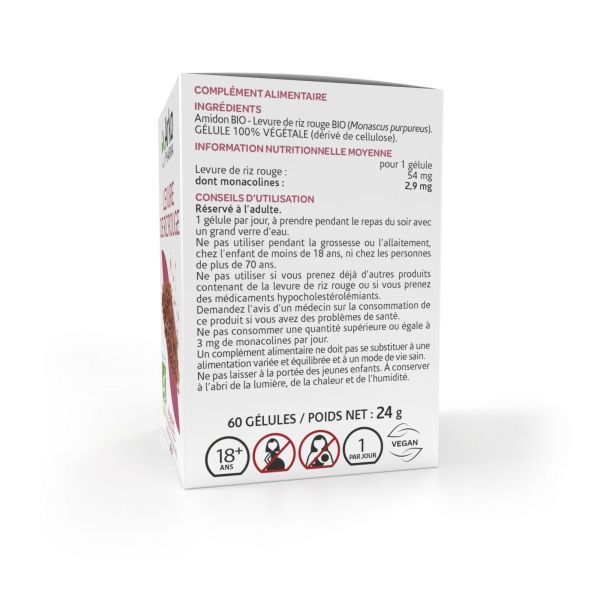 Arkogélules Levure de riz rouge bio 60 gélules