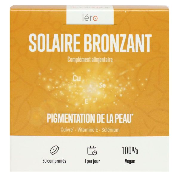 Solaire bronzant pigmentation de la peau 30 comprimés