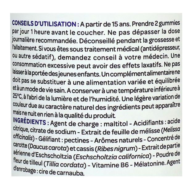 Arkorelax sommeil 60 gummies sans sucre