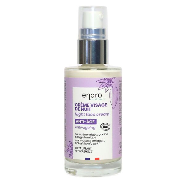 Crème de nuit visage anti-âge collagène végétal 50ml