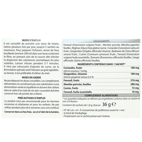 Coligas Fast tisane 20 sachets