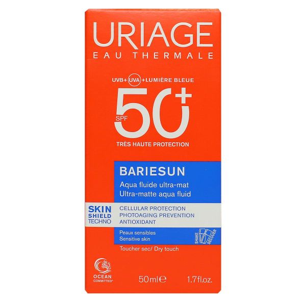 Bariesun Aqua fluide solaire Ultra-mat SPF50+ peau sensible 50ml