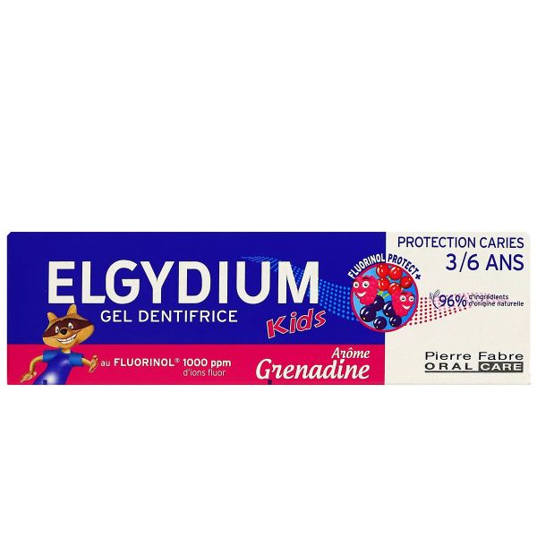 Kids dentifrice protection caries grenadine 3/6 ans 50ml
