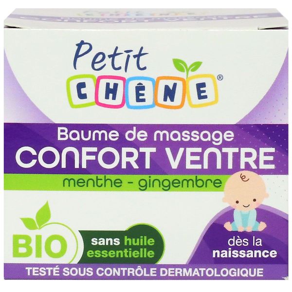 Petit Chêne baume de massage confort ventre menthe gingembre 40ml