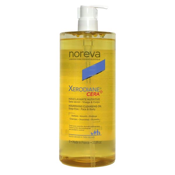 Xerodiane Cera+ huile lavante visage corps peau sèche 1 Litre