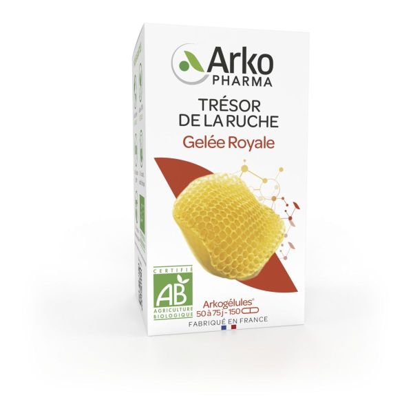 Arkogélules gelée royale 150 gélules bio