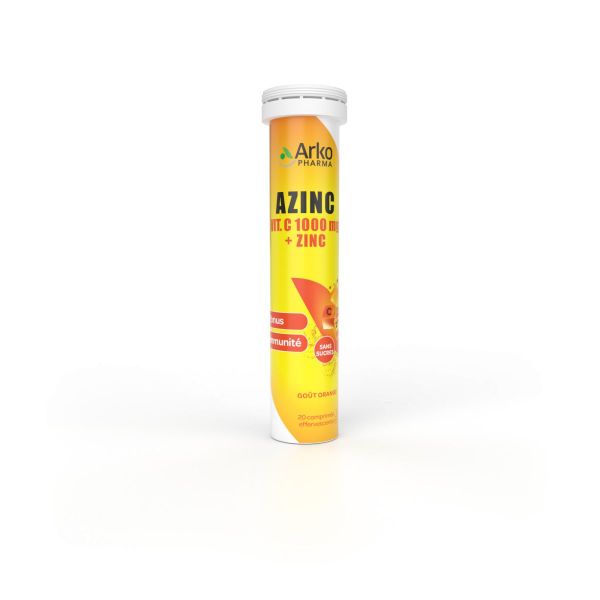 Azinc Vitamine C 1000mg + Zinc 20 comprimés