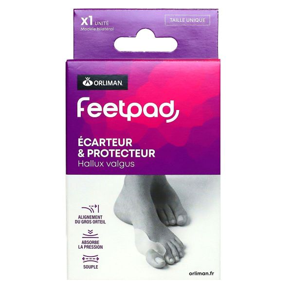FeetPad 1 écarteur et protecteur Hallux Valgus taille unique