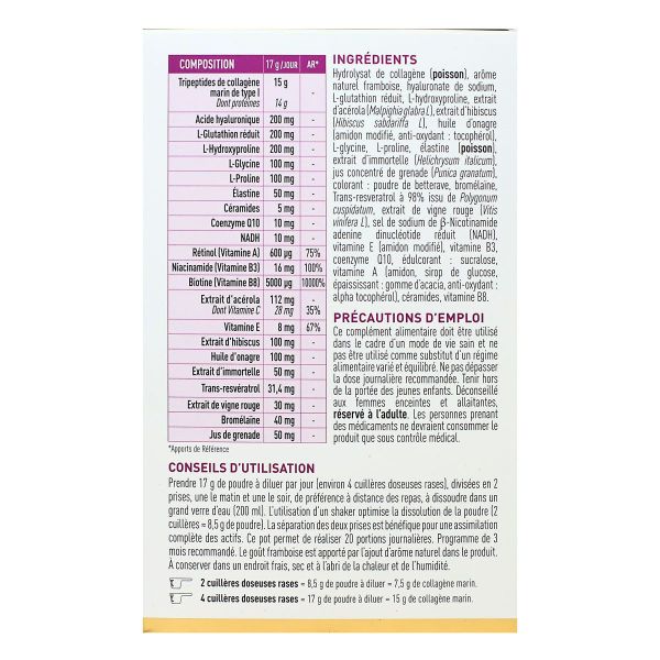 Collagene Eternity 20 actifs anti-âge complexe global 343g