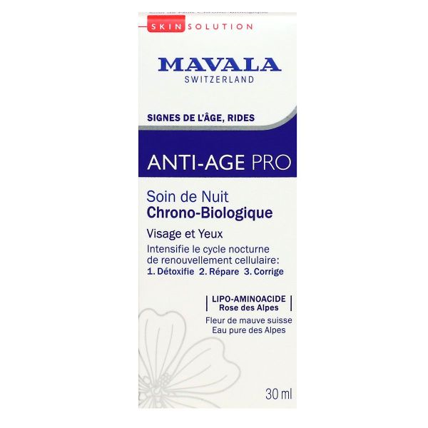 SkinSolution anti-age Pro soin nuit Chrono-biologique 30ml