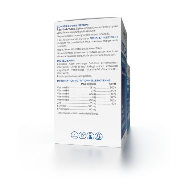 Forcapil cheveux 180+60 gélules