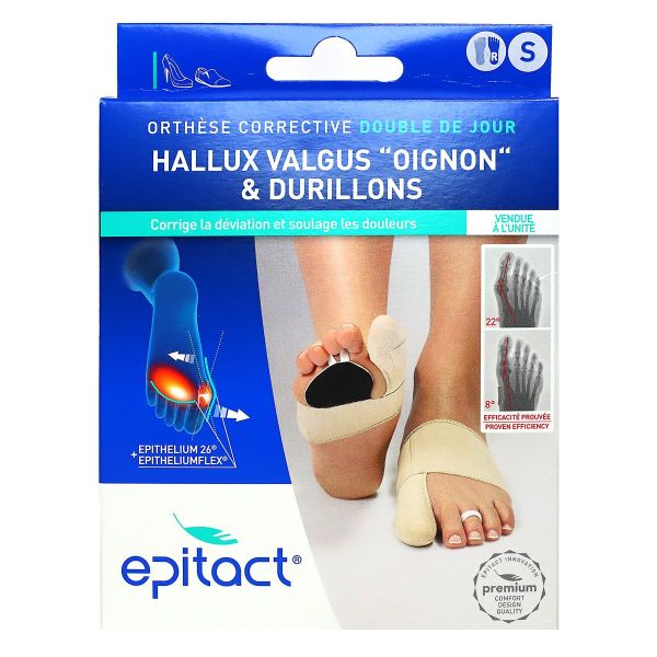 1 orthese corrective Hallux Valgus double pied droit taille Small