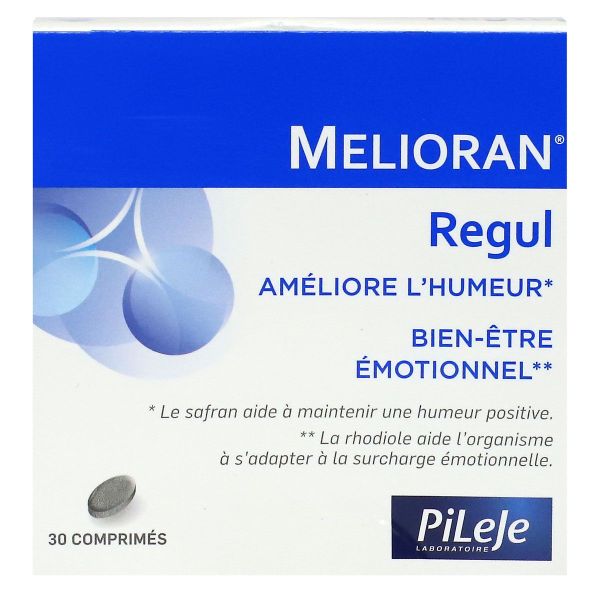 Melioran Regul améliore l'humeur bien-être émotionnel 30 comprimés