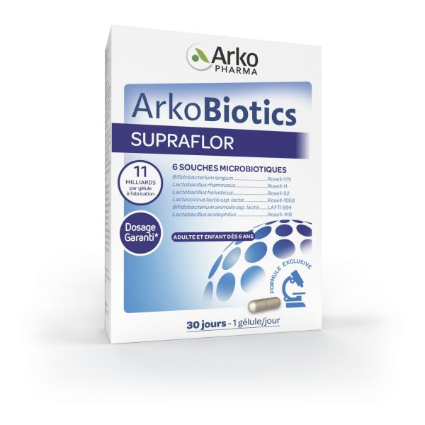 Supraflor ferments lactiques 30 gélules