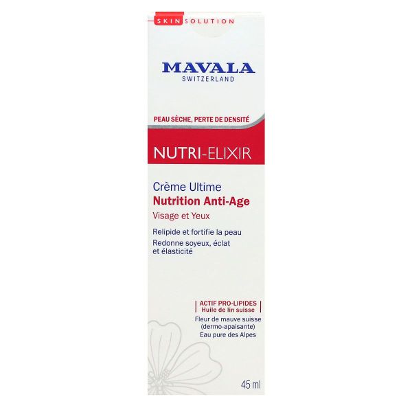 Nutri-Elixir creme Ultime Nutrition anti-âge visage yeux 45ml