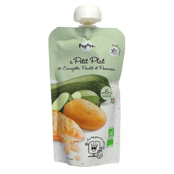 Le petit plat courgette poulet parmesan gourde purée bio dès 6 mois 180g