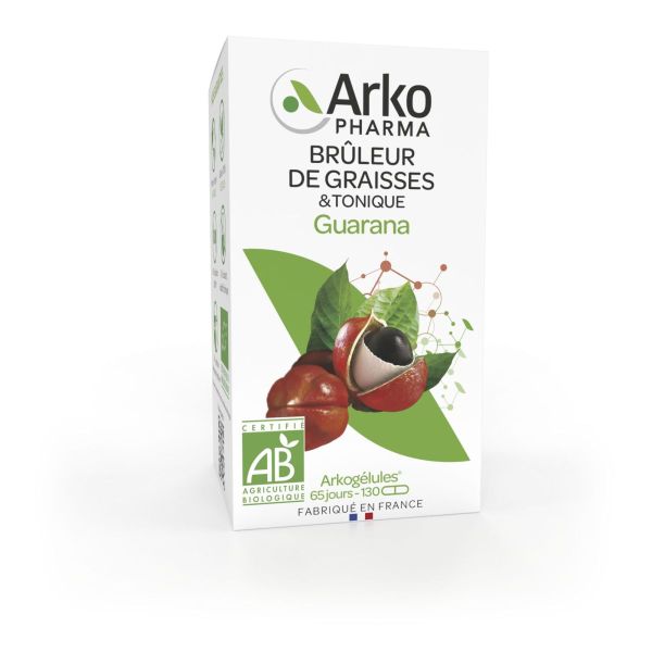 Arkogélules guarana bio brûleur graisses 130 gélules