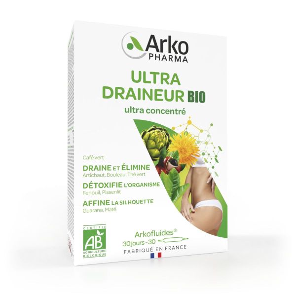 Ultra Draineur bio ultra concentré 30 ampoules