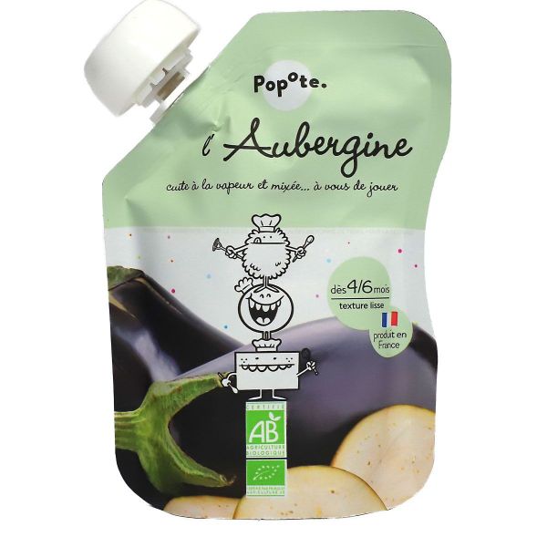 L'aubergine gourde purée bio dès 4-6 mois 120g