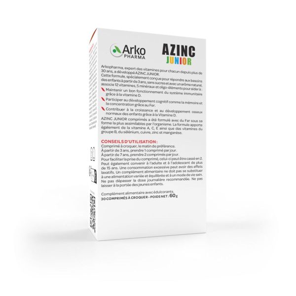 Junior vitalité 30 comprimés cola